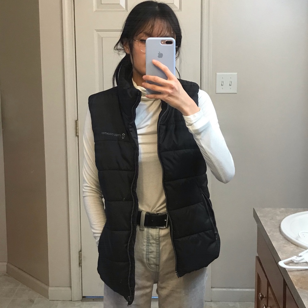 Black Puffy Vest